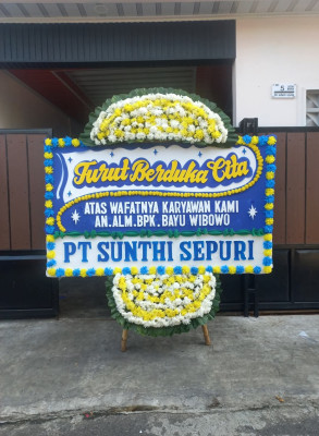 Papan Bunga Duka di Kedaung