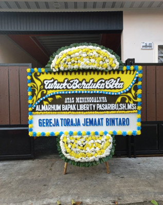 Papan Bunga Duka di Kedaung